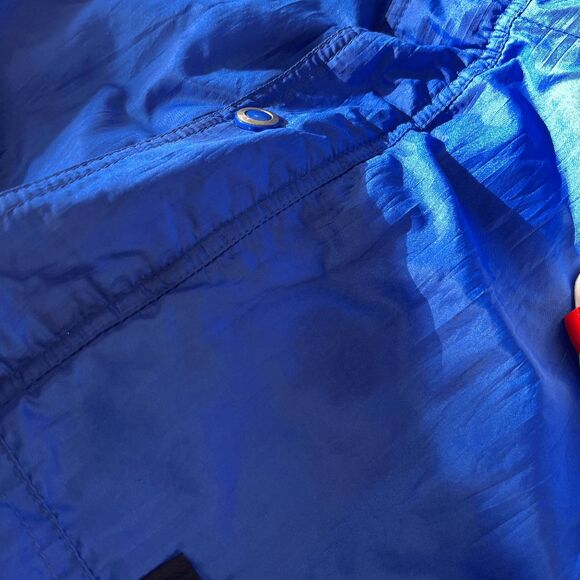 VTG Slalom Colorblock Ski Jacket USA Blue Purple Pink Nylon Zip L Unisex - Picture 10 of 10